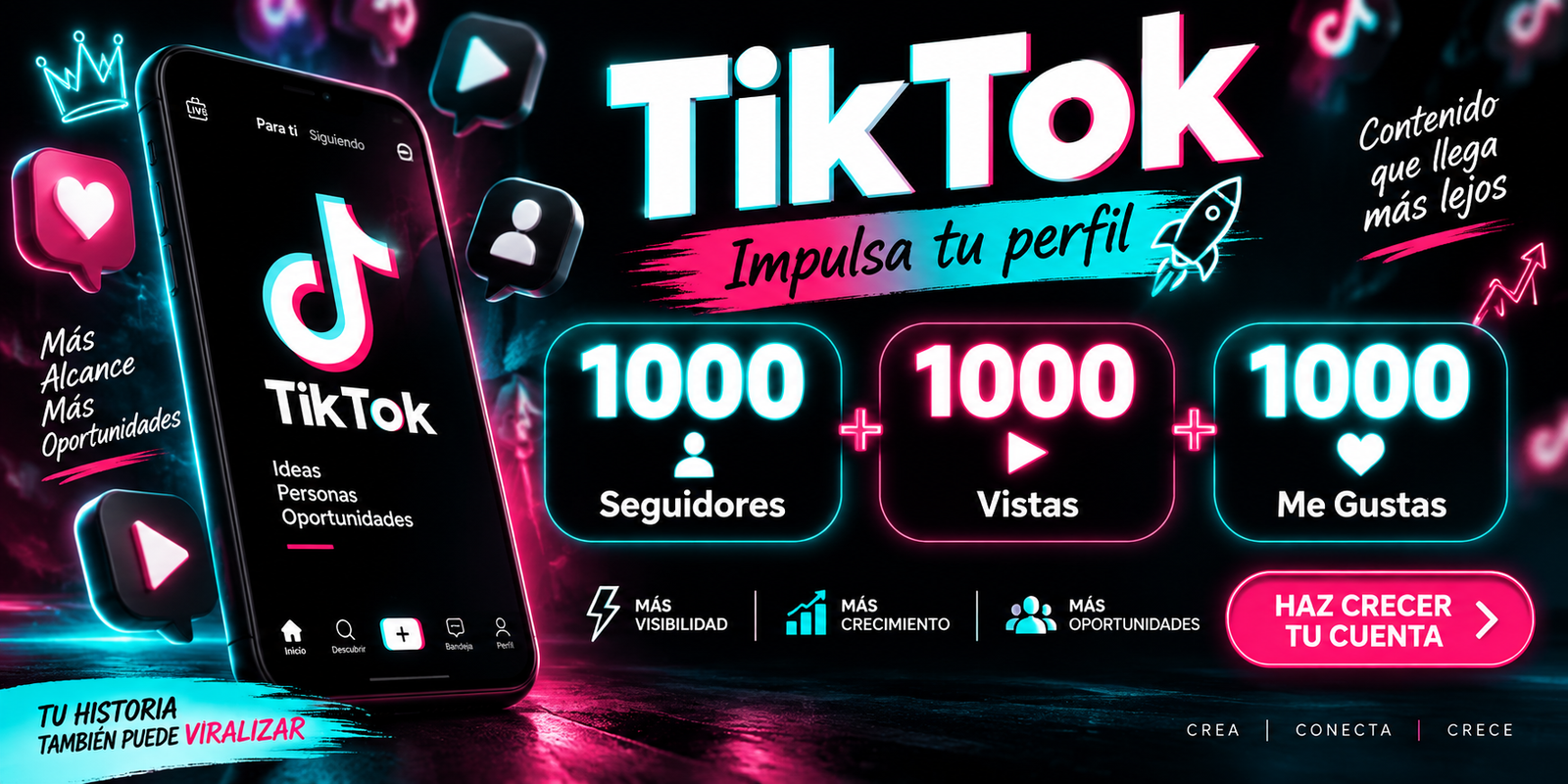 1000 SEGUIDORES+VISTAS+ME GUSTAS TIKTOK
